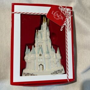 Lenox White and Gold Cinderella Castle Ornament